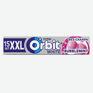 Резинка жевательная Orbit XXL White Bubblemint, 20,4 г
