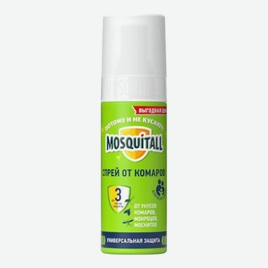 Спрей MOSQUITALL Универсальная защита от комаров, 100 мл