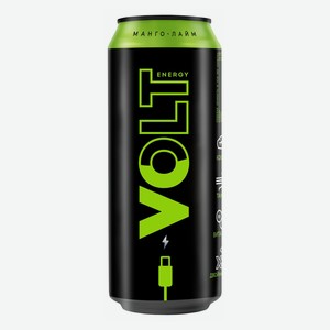 Энергетический напиток Volt Energy манго-лайм газированный 450 мл