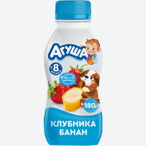 Йогурт Агуша Клубника Банан 2.7% 180г