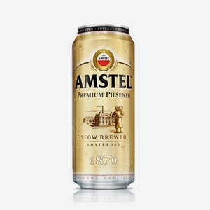 Пиво Амстел Премиум Пилсенер 4,8-4,9% 0,43л Ж/б (heineken)