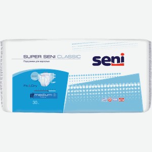 Подгузники Super Seni Classic Medium для взрослых 30шт