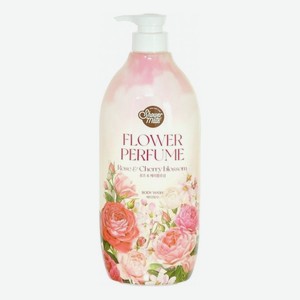 Гель для душа с экстрактом дамасской розы Flower Perfume 900мл
