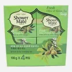 Мыло Shower Mate Olive & Green Tea 100г: Мыло 4шт