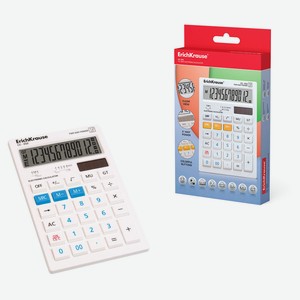 Калькулятор бухгалтерский настольный 12-разрядов ErichKrause White CC-352