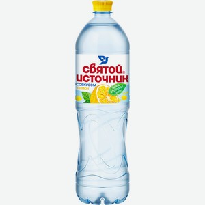 Вода Святой источник питьевая лимон негазированная 1.5л