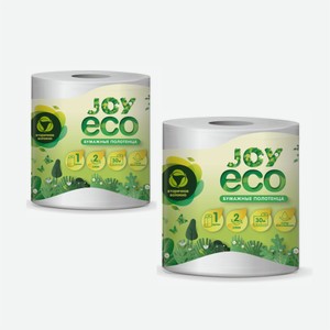 Бумажные полотенца JOYeco 2 слоя 1 рулона