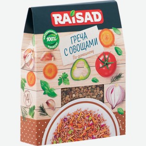 Гречка Raisad гарнир с овощами по-домашнему, 200г