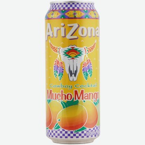 Напиток сокосодержащий Arizona Mucho Mango манго-груша негазированный, 500мл