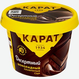 Сыр Плавленый Карат, Шоколадный Десертный, 230 Г