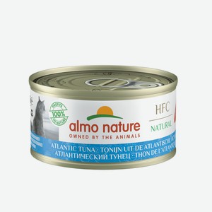 Almo Nature консервы для кошек с атлантическим тунцом, 75% мяса (70 г)