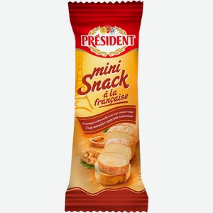 Сыр PRESIDENT мягкий mini snack a la francaise с красной плесенью 60% без, Россия, 90 г