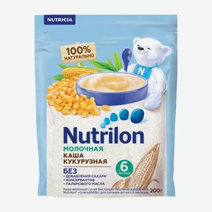 Каша Nutrilon кукурузная молочная, 200г Россия