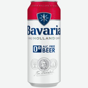 Пиво Bavaria Alcohol free безалкогольное, 0.45л Россия