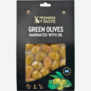 Оливки Premiere of Taste Зеленые фаршированные травами 150г