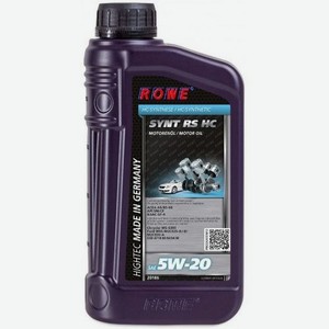 Моторное масло ROWE Hightec Synt RS HC, 5W-20, 1л, синтетическое [20186-0010-99]