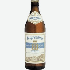 Пиво Bayreuther Hell пшеничное, 0.5л Германия