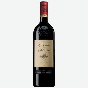 Вино Le Comte de Malartic rouge красное сухое, 0.75л Франция
