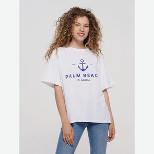Хлопковая футболка с морским принтом