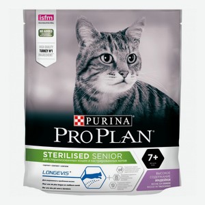 Сухой корм Pro Plan для кошек старше 7 лет с высоким содержанием индейки 400 г