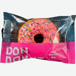 Пончик Don Donut с клубничной начинкой замороженный 80г