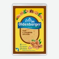 Сыр полутвердый   Oldenburger   с грецким орехом, нарезка, 50%, 125 г