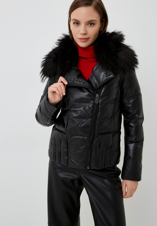 Куртка кожаная утепленная Снежная Королева MP002XW0YW52
