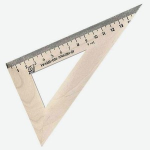 Треугольник-линейка Красная звезда С139 градусы: 30, 15 см