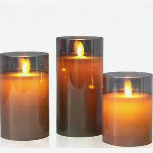 Светодиодные свечи ZDK Homium LED Elementary Candle С4, темное стекло (371MH-24-9)