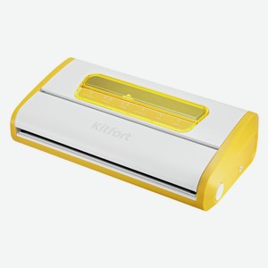 Вакуумный упаковщик Kitfort КТ-1518-2, белый/желтый