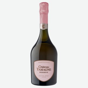 Игристое вино Chateau Tamagne Резерв розовое выдержанное экстра брют Россия, 0,75 л