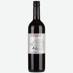 Вино Domini Del Leone Veneto Rosso bio IGT красное сухое 13% 0.75л Италия Венето