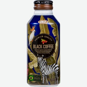 Напиток негаз кофейный ОКФ Премиум черный кофе без сахара ОКФ Корпорейшн ж/б, 0,39 л