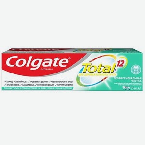 Комплексная антибактериальная зубная паста Total 12 Профессиональная чистка (гель)