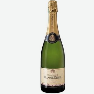 Шампанское Франсуа Дюбуа традисьон белое брют 12% 0.75л ст/б Франция Шампань