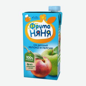 Сок яблоко/персик без сахара 0,5 кг Фруто-няня
