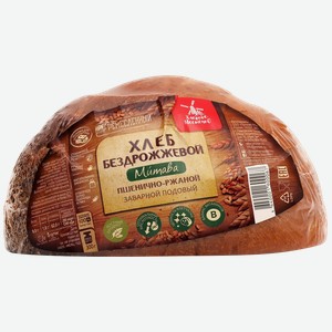 Хлеб ржано-пшеничный Хлебное местечко Митава бездрожжевой, половинка, 300 г