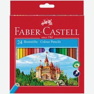 Карандаши цветные Faber-Castell Замок, 24 цвета Германия