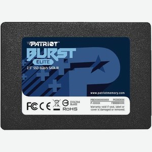 SSD накопитель Patriot Burst Elite PBE120GS25SSDR 120ГБ, 2.5 , SATA III
