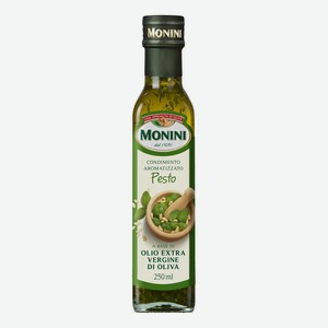 Оливковое масло Monini Exrtra Virgin с базиликом и кедровыми орешками 250 мл