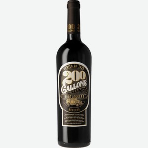 Вино  200 Галлонс  Бутлеггерс Резерва, 2020, 2020, 750 мл, Красное, Полусухое