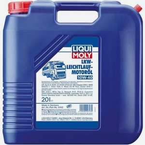Моторное масло LIQUI MOLY LKW-Leichtlauf-Motoroil, 10W-40, 20л, синтетическое [4743]