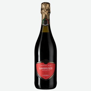 Шипучее вино Lambrusco dell Emilia Rosso Poderi Alti 0.75 л.