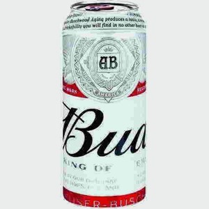 Пиво Bud Светлое 5% 0,45л Ж/б