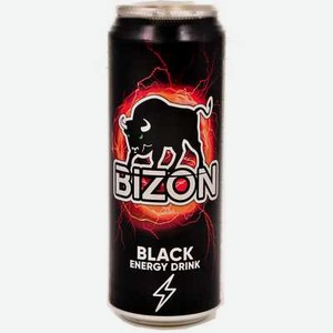 Энергетический напиток BIZON BLACK ORIGINAL 0,449 ж/б