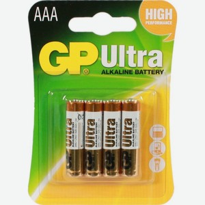 Батарейки GP Ultra AAA, 4шт Китай