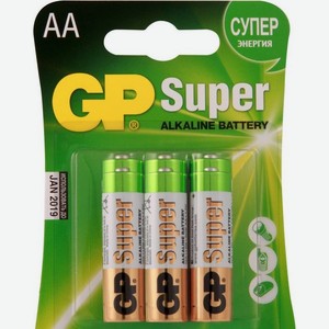 Батарейки GP Super AA, 6шт Китай