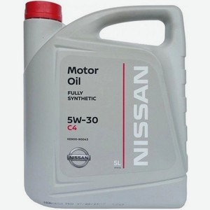 Моторное масло NISSAN DPF, 5W-30, 5л, синтетическое [ke900-90043r]
