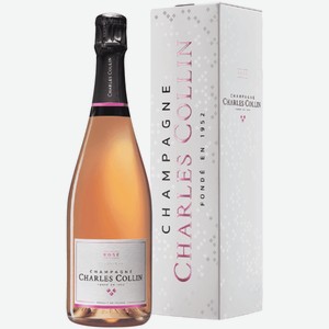 Шампанское Charles Collin Brut Classic розовое брют 0,75 л в подарочной упаковке