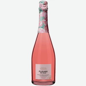 Российское игристое вино Флерс дю Сюд, полусухое, розовое, 0,75 л